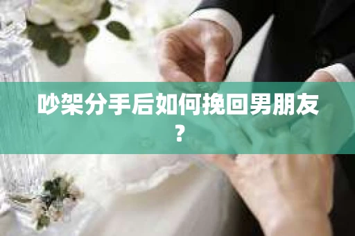 吵架分手后如何挽回男朋友？