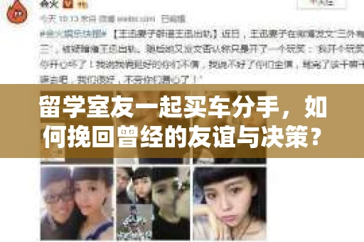 留学室友一起买车分手，如何挽回曾经的友谊与决策？
