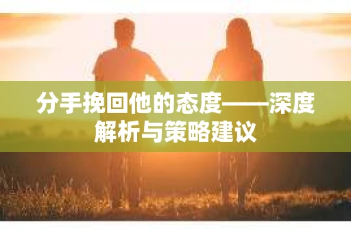 分手挽回他的态度——深度解析与策略建议