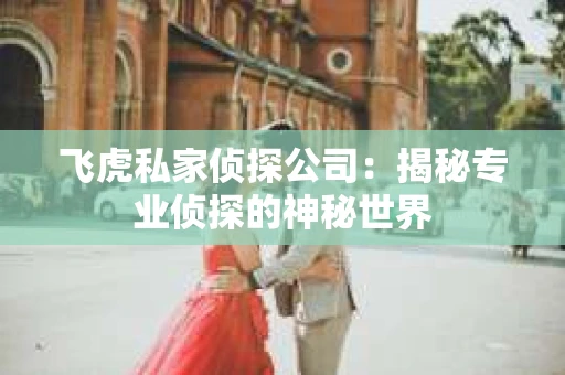 飞虎私家侦探公司：揭秘专业侦探的神秘世界