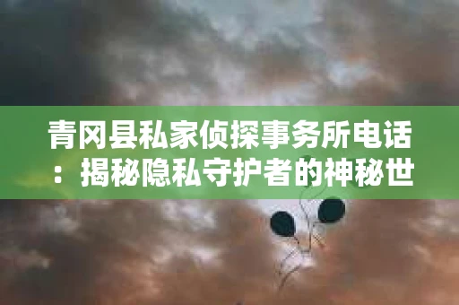 青冈县私家侦探事务所电话：揭秘隐私守护者的神秘世界