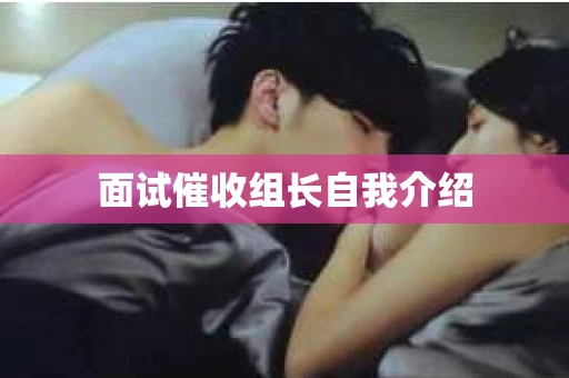 面试催收组长自我介绍