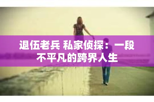 退伍老兵 私家侦探：一段不平凡的跨界人生