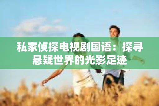 私家侦探电视剧国语：探寻悬疑世界的光影足迹