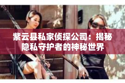 紫云县私家侦探公司:揭秘隐私守护者的神秘世界 紫云县私家侦探公司:揭秘隐私守护者的神秘世界