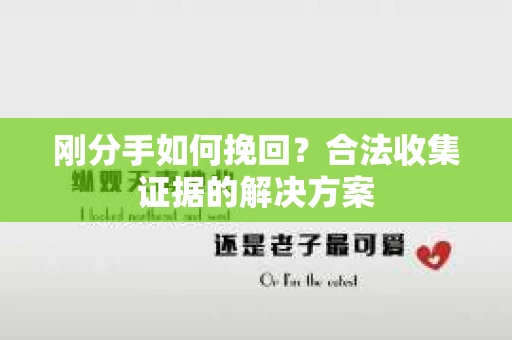 刚分手如何挽回？合法收集证据的解决方案